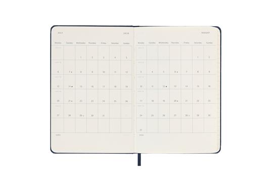 Agenda giornaliera Moleskine 2026, 12 mesi, Pocket, Copertina rigida, Blu zaffiro - Pocket 9x14 - 4