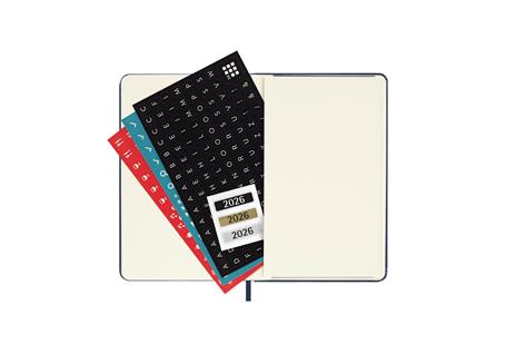 Agenda giornaliera Moleskine 2026, 12 mesi, Pocket, Copertina rigida, Blu zaffiro - Pocket 9x14 - 5
