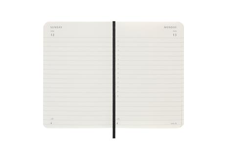 Agenda giornaliera Moleskine 2026, 12 mesi, Pocket, Copertina morbida, Nero - Pocket 9x14 - 3