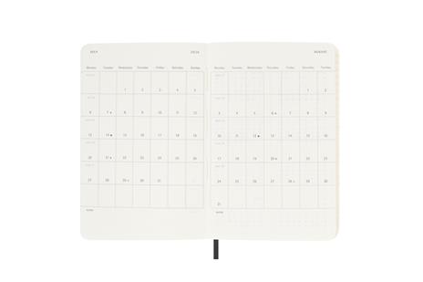 Agenda giornaliera Moleskine 2026, 12 mesi, Pocket, Copertina morbida, Nero - Pocket 9x14 - 4