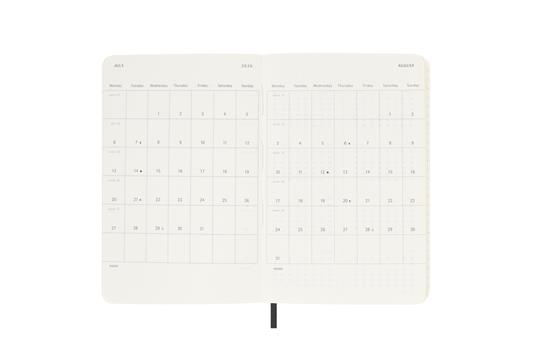 Agenda giornaliera Moleskine 2026, 12 mesi, Pocket, Copertina morbida, Nero - Pocket 9x14 - 4