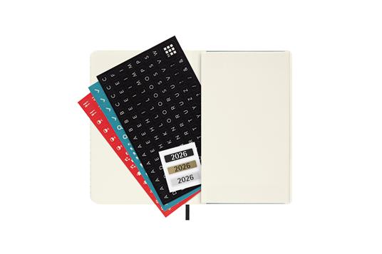 Agenda giornaliera Moleskine 2026, 12 mesi, Pocket, Copertina morbida, Nero - Pocket 9x14 - 5