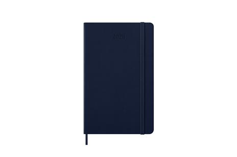 Agenda settimanale Moleskine 2025-26, con spazio per note 12 mesi, Large, Copertina rigida, Blu zaffiro - Large 13x21