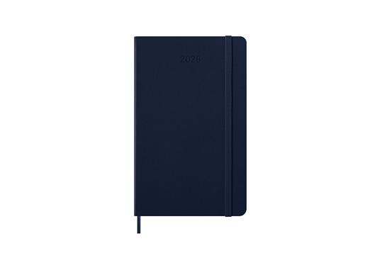Agenda settimanale Moleskine 2025-26, con spazio per note 12 mesi, Large, Copertina rigida, Blu zaffiro - Large 13x21