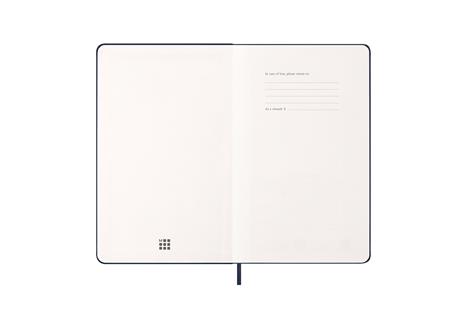 Agenda settimanale Moleskine 2025-26, con spazio per note 12 mesi, Large, Copertina rigida, Blu zaffiro - Large 13x21 - 2