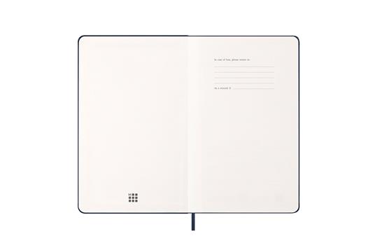 Agenda settimanale Moleskine 2025-26, con spazio per note 12 mesi, Large, Copertina rigida, Blu zaffiro - Large 13x21 - 2