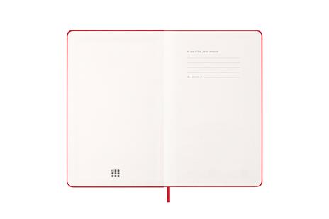 Agenda settimanale Moleskine 2025-26, con spazio per note 12 mesi, Large, Copertina rigida, Rosso scarlatto - Large 13x21 - 2