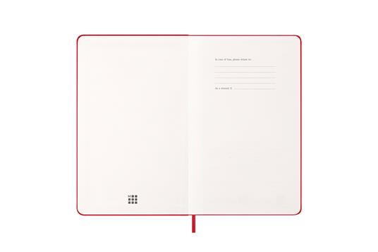 Agenda settimanale Moleskine 2025-26, con spazio per note 12 mesi, Large, Copertina rigida, Rosso scarlatto - Large 13x21 - 2