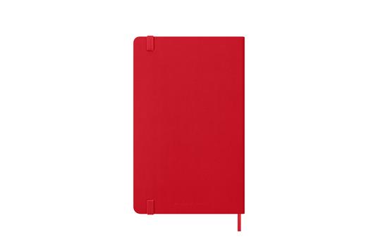 Agenda settimanale Moleskine 2025-26, con spazio per note 12 mesi, Large, Copertina rigida, Rosso scarlatto - Large 13x21 - 6