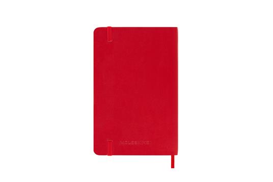 Agenda settimanale Moleskine 2026, con spazio per note 12 mesi, Pocket, Copertina morbida, Rosso scarlatto - Pocket 9x14  - 6