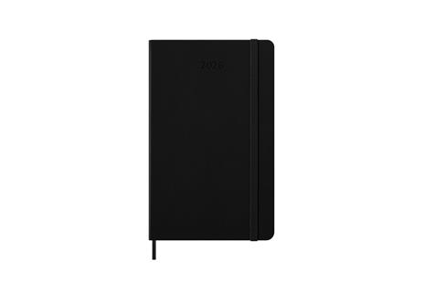 Agenda settimanale Moleskine 2026, verticale 12 mesi, Large, Copertina rigida, Nero - Large 13x21