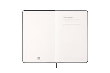 Agenda settimanale Moleskine 2026, verticale 12 mesi, Large, Copertina rigida, Nero - Large 13x21 - 2