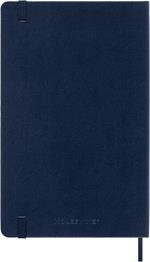 Agenda settimanale Moleskine 2025-26, con spazio per note 18 mesi, Large, Copertina rigida, Blu zaffiro - Large 13x21