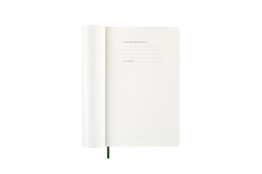 Agenda settimanale Moleskine 2025-26, con spazio per note 12 mesi, Large, Copertina morbida, Verde mirto - Large 13x21 - 2
