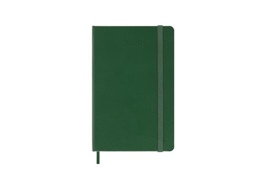 Agenda giornaliera Moleskine 2026, 12 mesi, Pocket, Copertina rigida, Verde mirto - Pocket 9x14