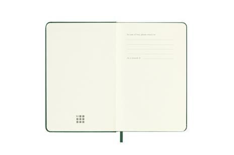 Agenda giornaliera Moleskine 2026, 12 mesi, Pocket, Copertina rigida, Verde mirto - Pocket 9x14 - 2