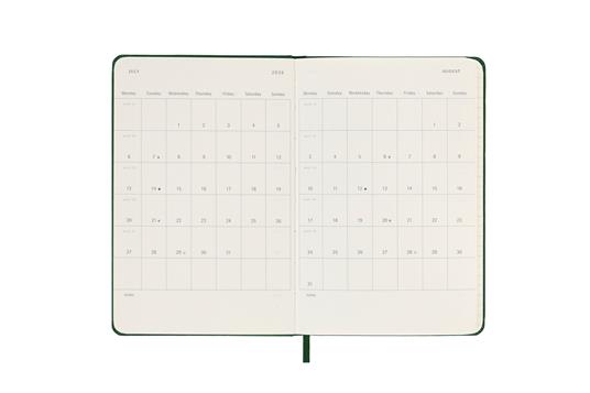 Agenda giornaliera Moleskine 2026, 12 mesi, Pocket, Copertina rigida, Verde mirto - Pocket 9x14 - 4