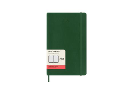 Agenda giornaliera Moleskine 2026, 12 mesi, Large, Copertina morbida, Verde mirto - Large 13x21 - 7
