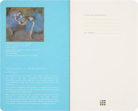 Set 2 Quaderni Cahier Large a Pagine Bianche  Impressionismo (senza logo) - 4