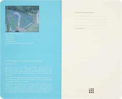 Set 2 Quaderni Cahier Large a Pagine Bianche  Impressionismo (senza logo) - 5