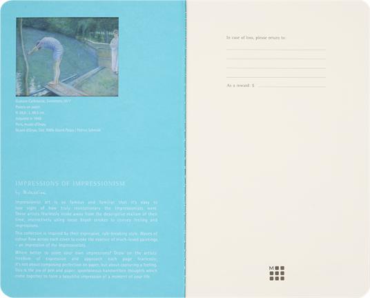 Set 2 Quaderni Cahier Large a Pagine Bianche  Impressionismo (senza logo) - 5