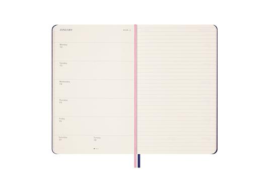 LE 18M Moleskine 2025-26, SAKURA WKLY NTB LG NO BOX - Large 13x21 - 4