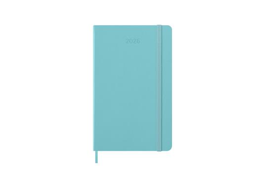 Agenda settimanale Moleskine 2025-26, con spazio per note 12 mesi, Large, Copertina rigida, Aquamarine - Large 13x21