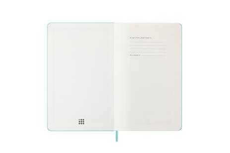 Agenda settimanale Moleskine 2025-26, con spazio per note 12 mesi, Large, Copertina rigida, Aquamarine - Large 13x21 - 2