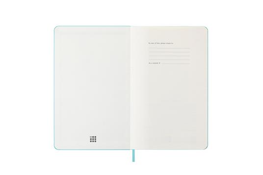 Agenda settimanale Moleskine 2025-26, con spazio per note 12 mesi, Large, Copertina rigida, Aquamarine - Large 13x21 - 2