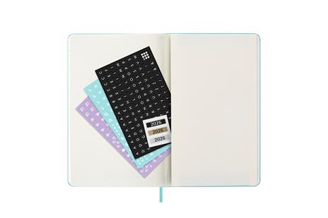 Agenda settimanale Moleskine 2025-26, con spazio per note 12 mesi, Large, Copertina rigida, Aquamarine - Large 13x21 - 5