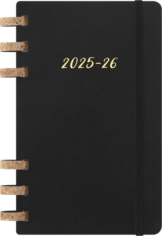 Agenda con rilegatura a spirale 2026 Moleskine. Nero - Large 15x21 