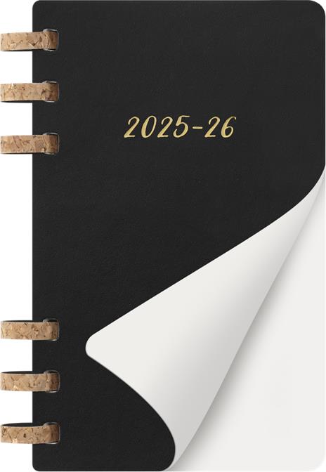 Agenda con rilegatura a spirale 2026 Moleskine. Nero - Large 15x21  - 2