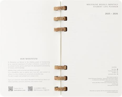 Agenda con rilegatura a spirale 2026 Moleskine. Nero - Large 15x21  - 4
