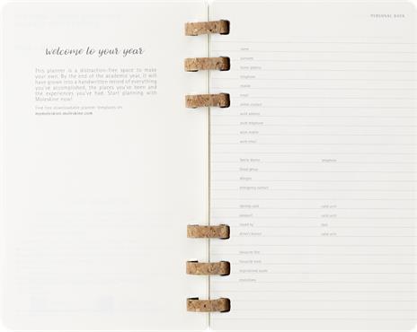 Agenda con rilegatura a spirale 2026 Moleskine. Nero - Large 15x21  - 5