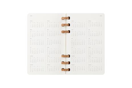Agenda con rilegatura a spirale 2026 Moleskine. Nero - Large 15x21  - 6