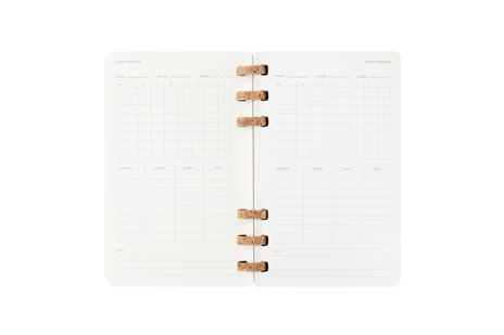 Agenda con rilegatura a spirale 2026 Moleskine. Nero - Large 15x21  - 7