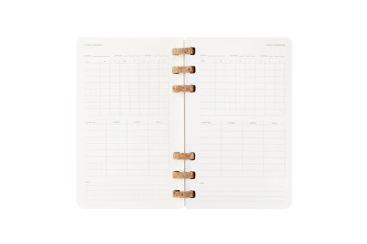 Agenda con rilegatura a spirale 2026 Moleskine. Nero - Large 15x21  - 7