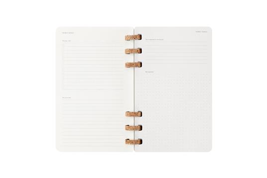 Agenda con rilegatura a spirale 2026 Moleskine. Nero - Large 15x21  - 8