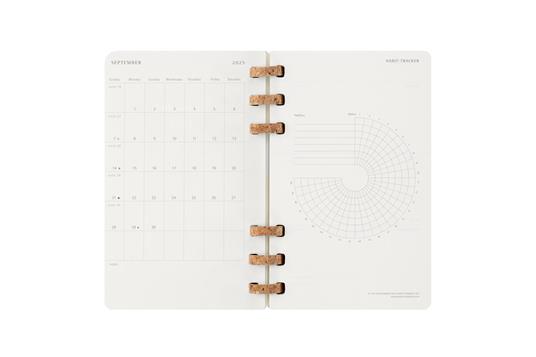 Agenda con rilegatura a spirale 2026 Moleskine. Nero - Large 15x21  - 10