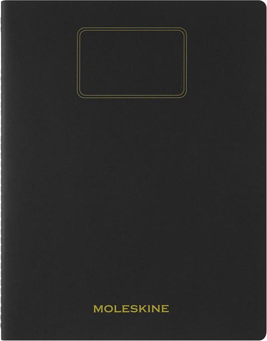 Taccuino a righe, nero Moleskine Student cahier - XXL