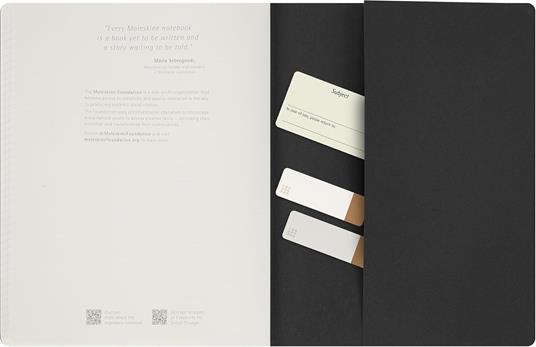 Taccuino a righe, nero Moleskine Student cahier - XXL - 4