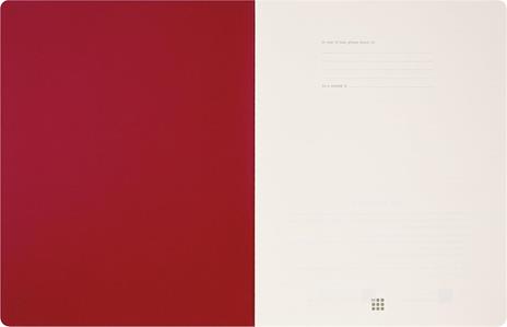 Moleskine Student cahier - taccuino XXL plain red, rosso - 4