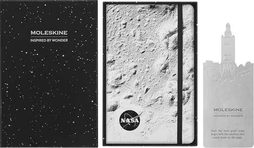Cartoleria Taccuino Large a Righe con Box  NASA Moleskine