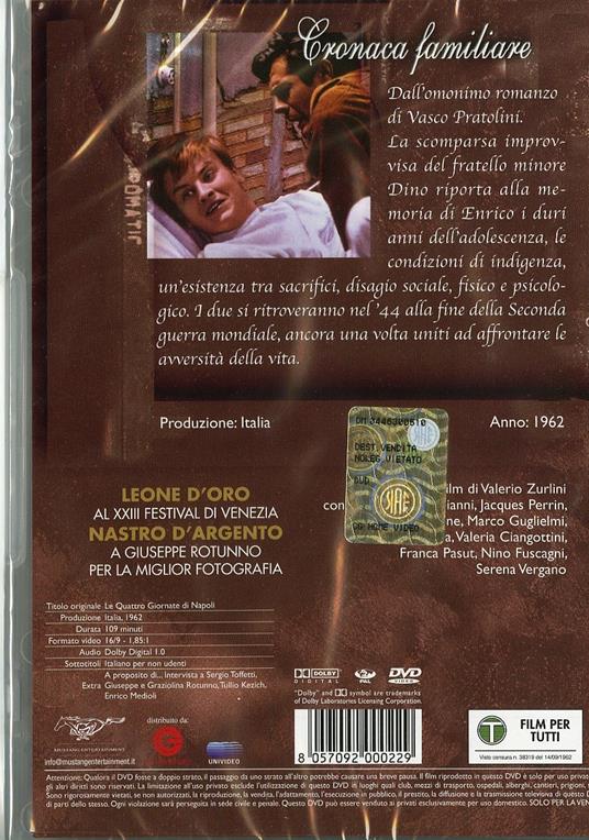 Cronaca familiare di Valerio Zurlini - DVD - 2