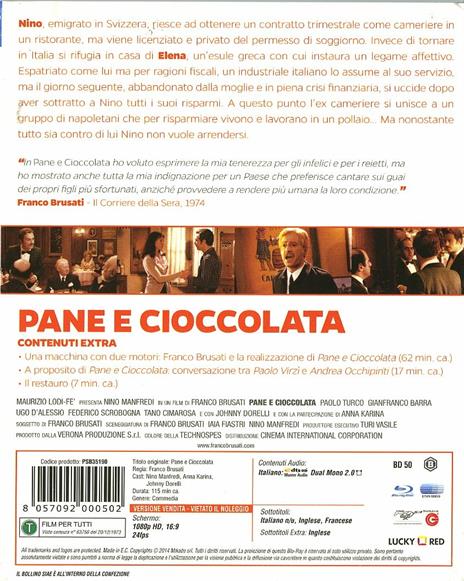 Pane e cioccolata di Franco Brusati - Blu-ray - 2