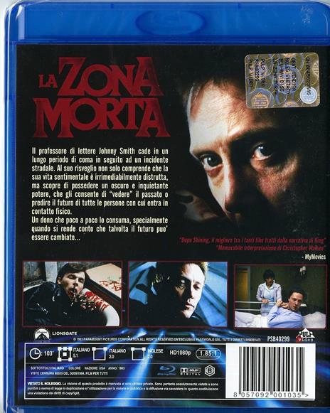 La zona morta di David Cronenberg - Blu-ray - 2