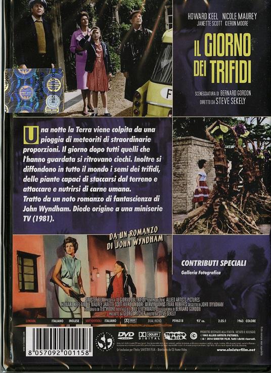 Il giorno dei Trifidi. L'invasione dei mostri verdi di Steve Sekely - DVD - 2