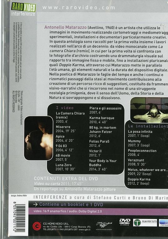 Video e installazioni di Antonello Matarazzo - DVD - 2