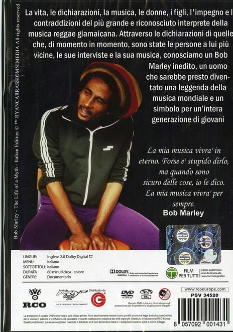Bob Marley. The Life of a Myth di Franco Maresco - DVD - 2