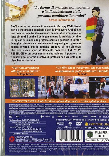 Everyday Rebellion. L'arte di cambiare il mondo di Arash T. Riahi,Arman T. Riahi - DVD - 2